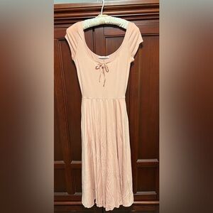 Tan reformation dress, very soft!
